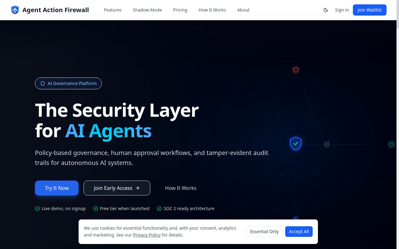 Agent Action Firewall screenshot
